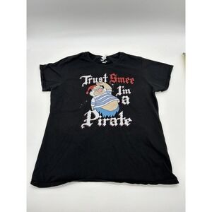 Disney Men's L Trust Smee I'm‎ A Pirate Shirt Peter Pan Pirate Short Sleeve